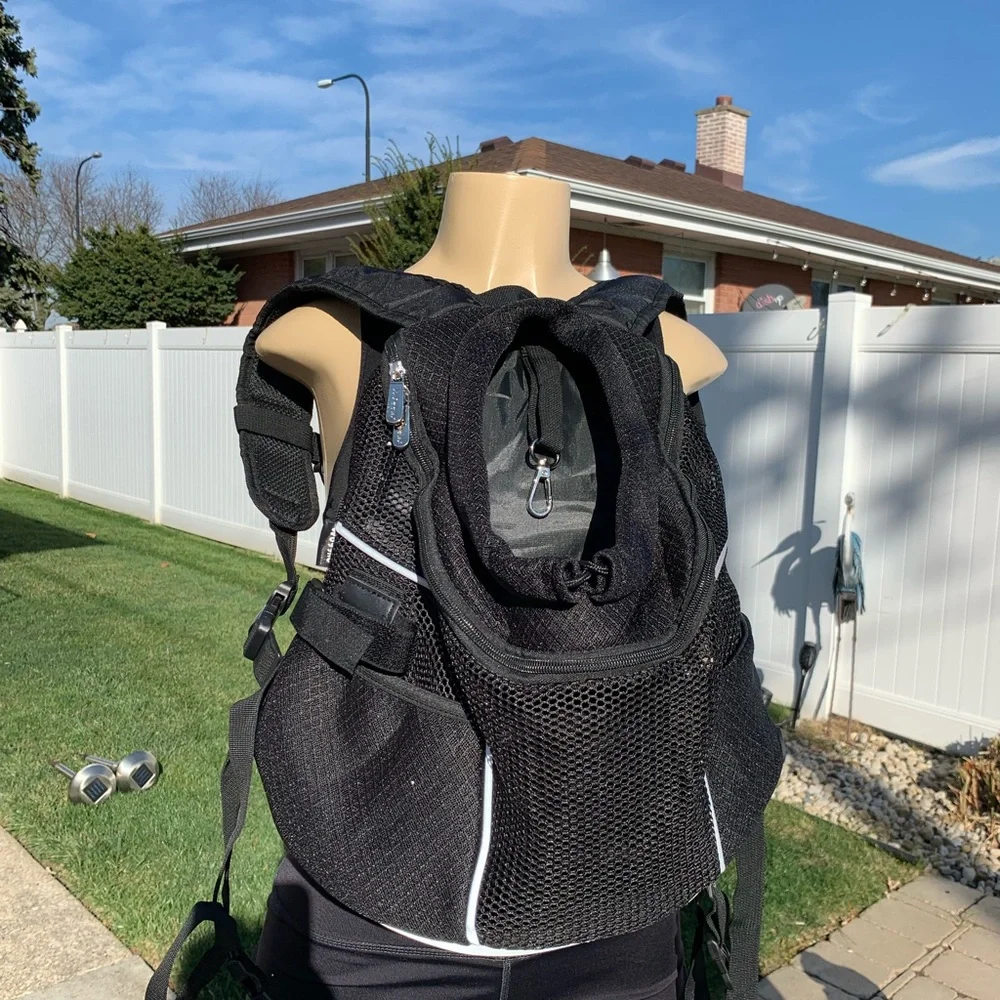 Pet Carrier Backpack Adjustable Pet Front Cat Dog Carrier Travel Bag Head Out